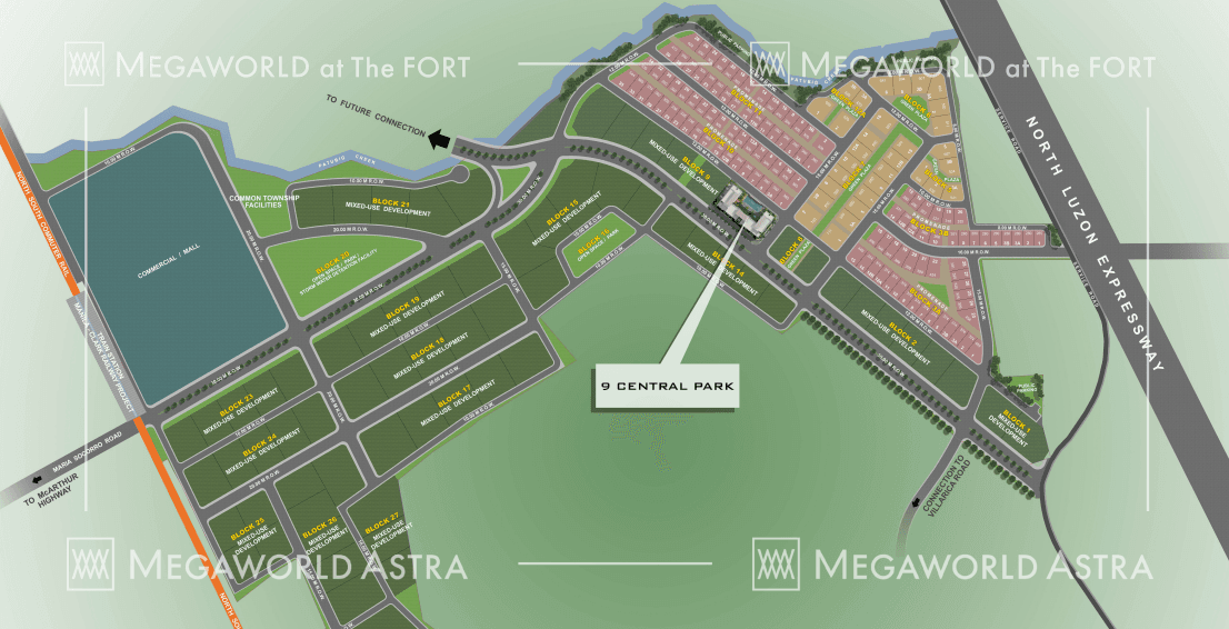 9 CENTRAL PARK Location Map