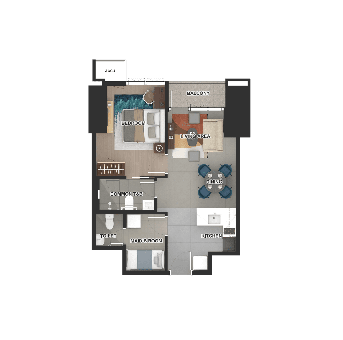 ONE BEDROOM Floor Plan